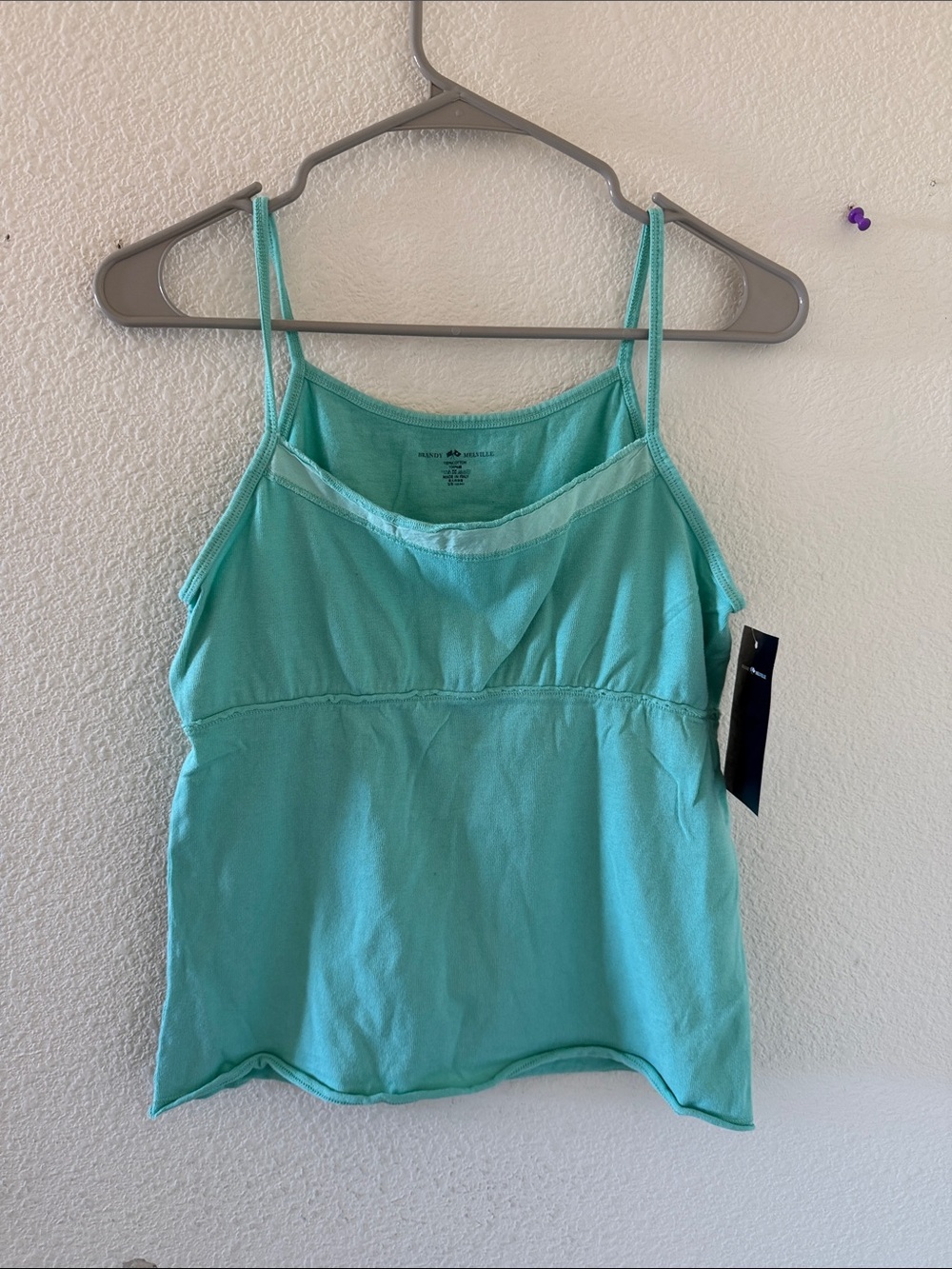 Brandy melville seafoam teal babydoll tank top